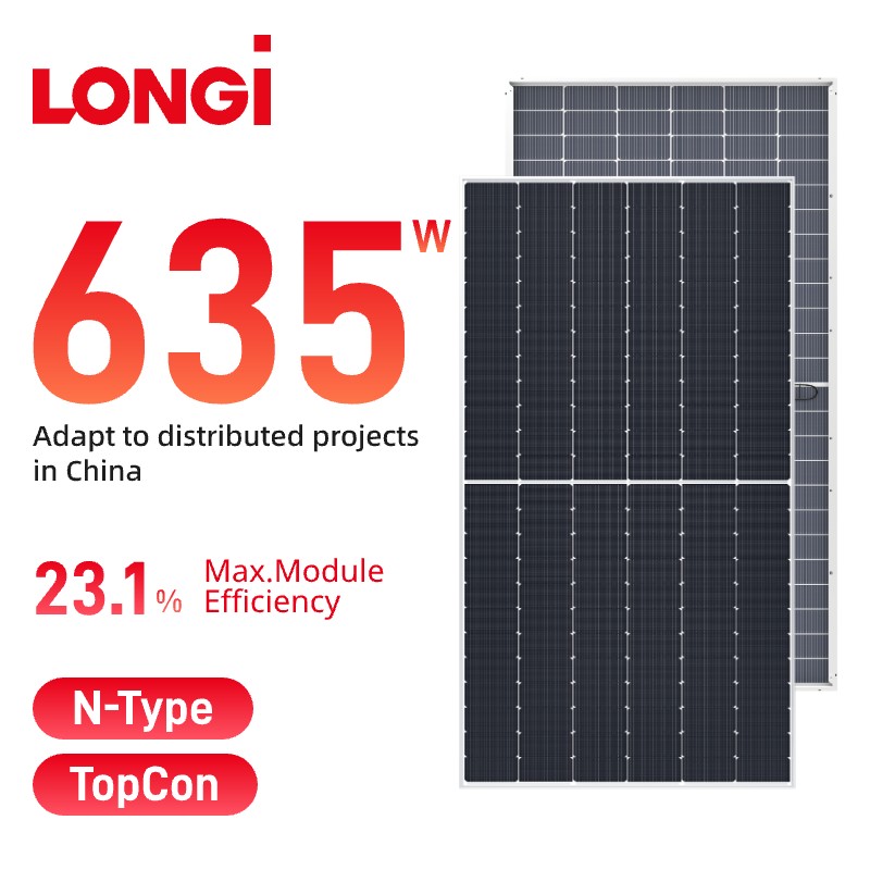 LONGi Hi-MO7 Bifacial 615–645 W LR5–78HGD Solarpanel