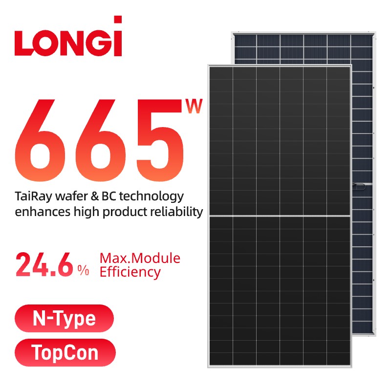 LONGi Himo X10 Bifacial 640–670 W LR7–72HVD Solarpanel