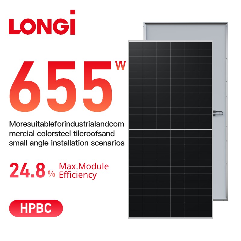 LONGi Himo X10 Monofacial 640–670 W LR7–72HVHF Solarpanel