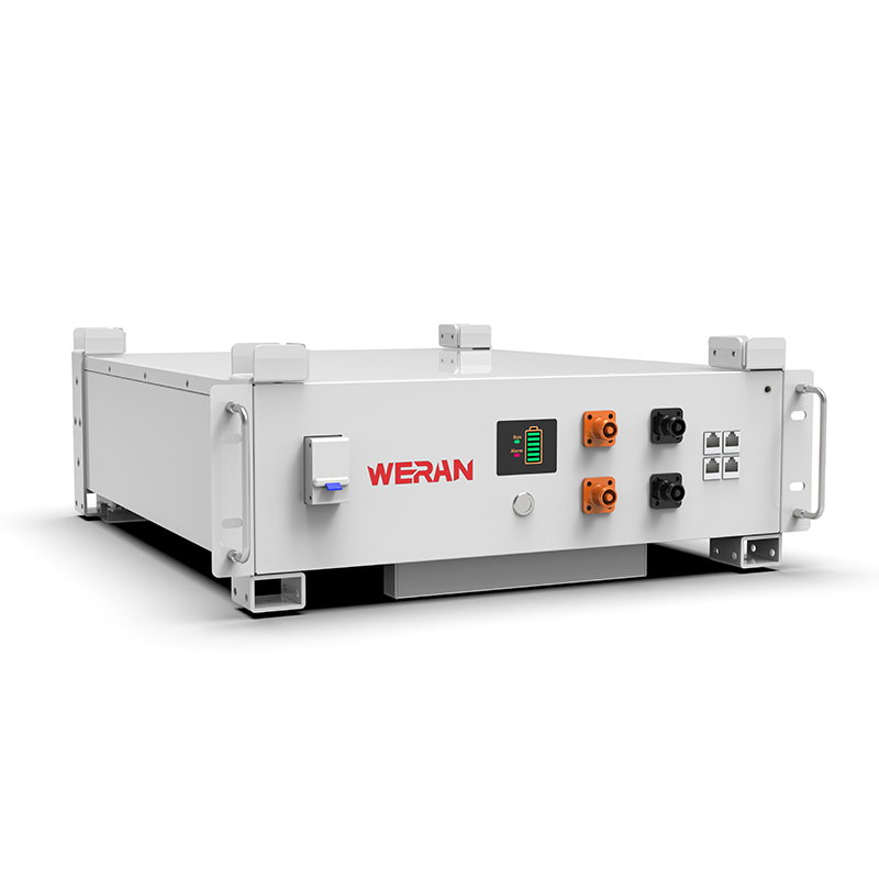 WERAN WRL-48100RW 51,2 V 100 Ah LiFePO4-Rack-Batterie (5,12 kWh) – 8000 Zyklen, CAN/RS485, stapelbares Home-ESS