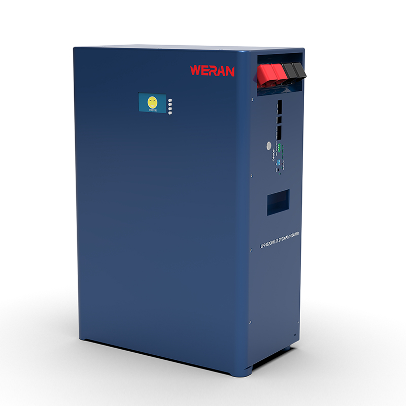 WERAN WRL-48100WB 51,2 V 100 Ah wandmontierter LiFePO4-Akku (5,12 kWh) – IP65, 6000 Zyklen, Solarspeicher für Zuhause im Freien