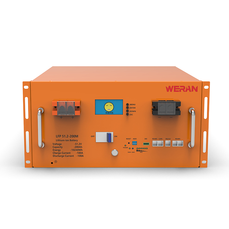 WERAN WRL-48200RO 51,2 V 200 Ah LiFePO4-Rack-Batterie (10,24 kWh) – 8000 Zyklen, hoher Strom, modularer Solarspeicher