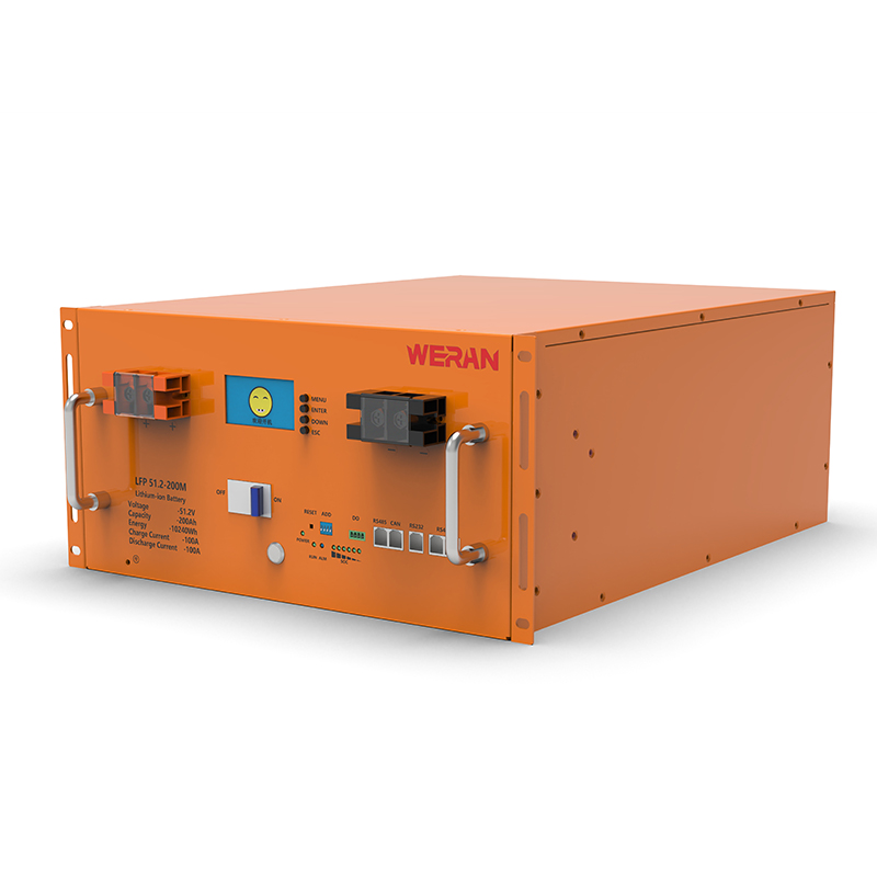 WERAN WRL-48200RO 51,2 V 200 Ah LiFePO4-Rack-Batterie (10,24 kWh) – 8000 Zyklen, hoher Strom, modularer Solarspeicher