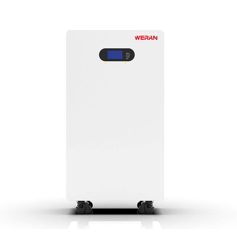 WERAN WRL-48200UW 51,2 V 200 Ah LiFePO4-Batterie (10,24 kWh) – IP65 auf Rollen/Wandmontage, stapelbarer 48-V-Solarspeicher