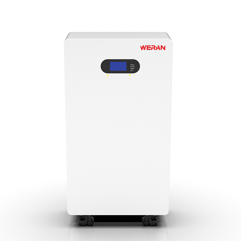 WERAN WRL-48200UW 51,2 V 200 Ah LiFePO4-Batterie (10,24 kWh) – IP65 auf Rollen/Wandmontage, stapelbarer 48-V-Solarspeicher
