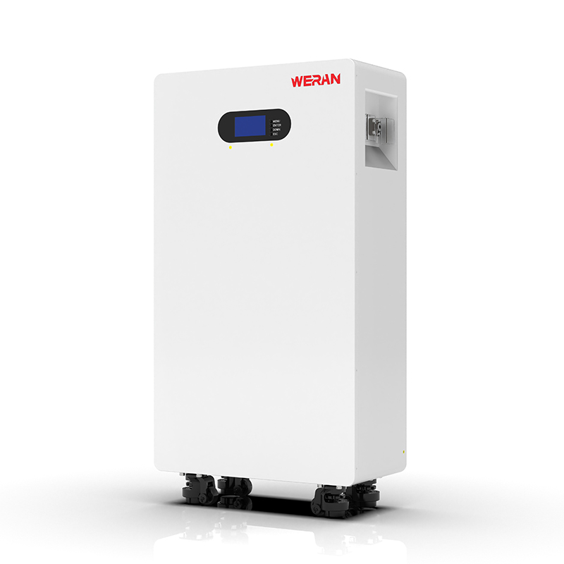 WERAN WRL-48200UW 51,2 V 200 Ah LiFePO4-Batterie (10,24 kWh) – IP65 auf Rollen/Wandmontage, stapelbarer 48-V-Solarspeicher