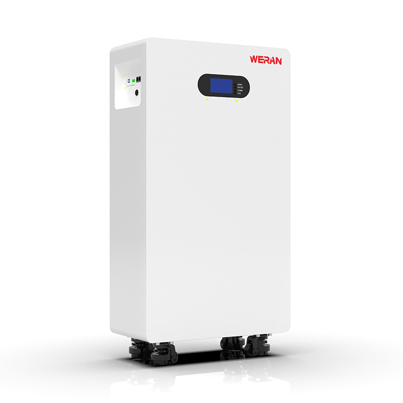 WERAN WRL-48200UW 51,2 V 200 Ah LiFePO4-Batterie (10,24 kWh) – IP65 auf Rollen/Wandmontage, stapelbarer 48-V-Solarspeicher